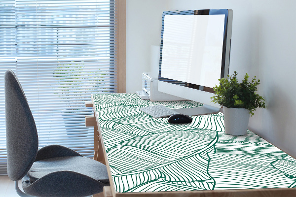 Large desk pad PVC protector Water leaves