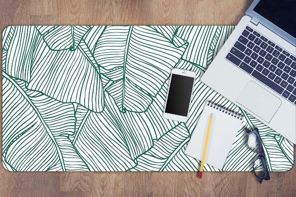 Large desk pad PVC protector Water leaves