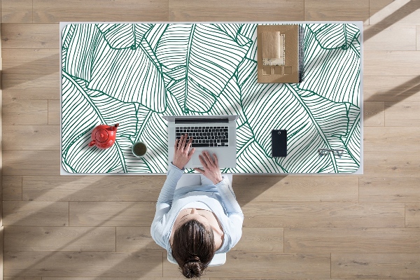 Large desk pad PVC protector Water leaves