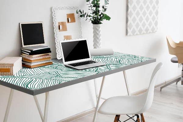 Large desk pad PVC protector Water leaves