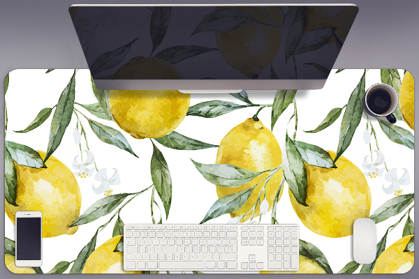 Full desk protector painted lemon