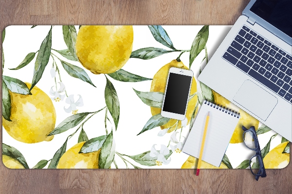 Full desk protector painted lemon