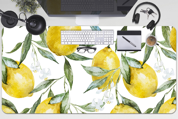 Full desk protector painted lemon