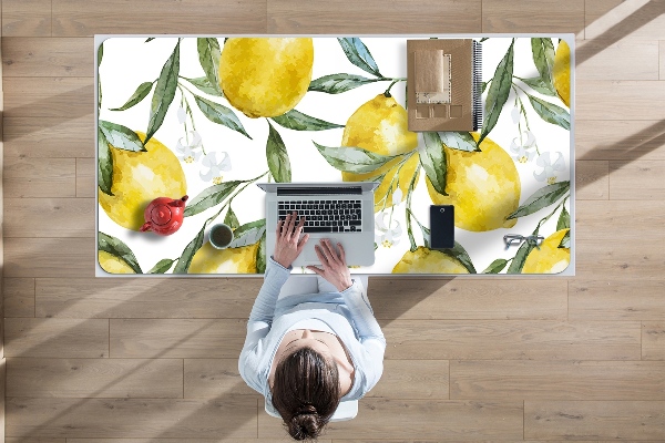 Full desk protector painted lemon