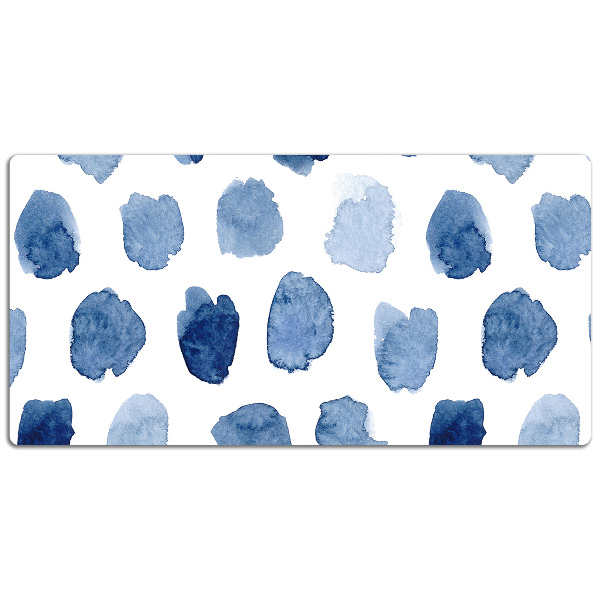 Large desk pad PVC protector ink dots