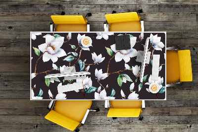 Desk pad painted flowers