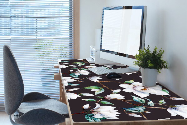 Desk pad painted flowers
