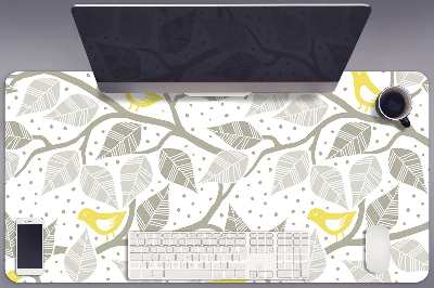 Large desk mat for children birds