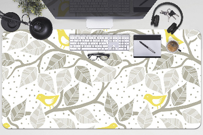 Large desk mat for children birds