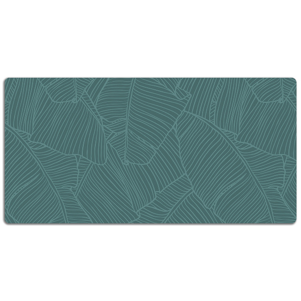 Large desk mat for children water leaf