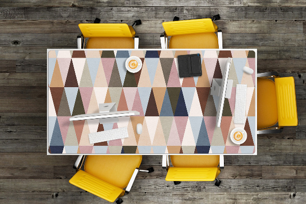 Large desk mat for children retro mural