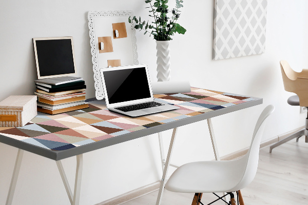 Large desk mat for children retro mural