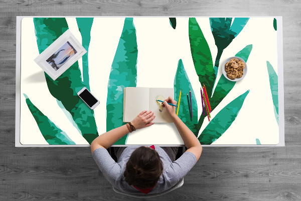 Large desk mat for children Leaf