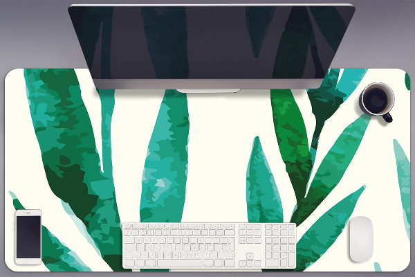 Large desk mat for children Leaf