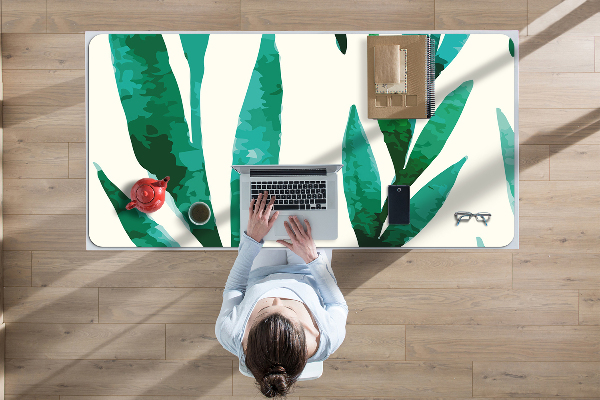 Large desk mat for children Leaf
