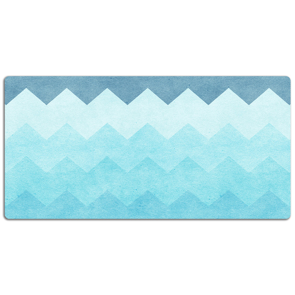 Large desk mat for children zigzag pattern
