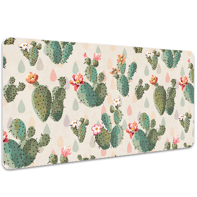 Large desk mat for children cacti