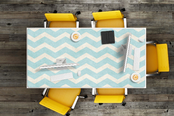 Large desk mat for children Zigzag