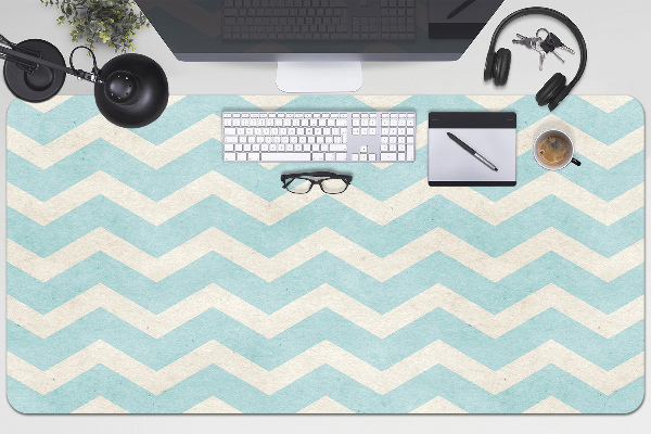 Large desk mat for children Zigzag