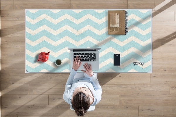 Large desk mat for children Zigzag