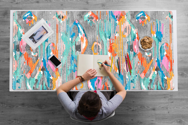 Large desk mat for children Graffiti