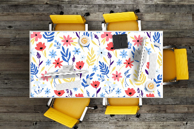 Desk pad Colorful flowers