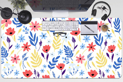 Desk pad Colorful flowers