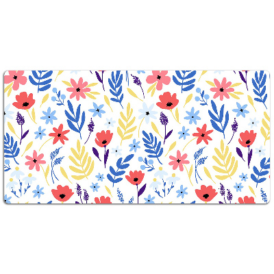 Desk pad Colorful flowers