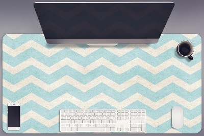 Large desk mat for children zigzags