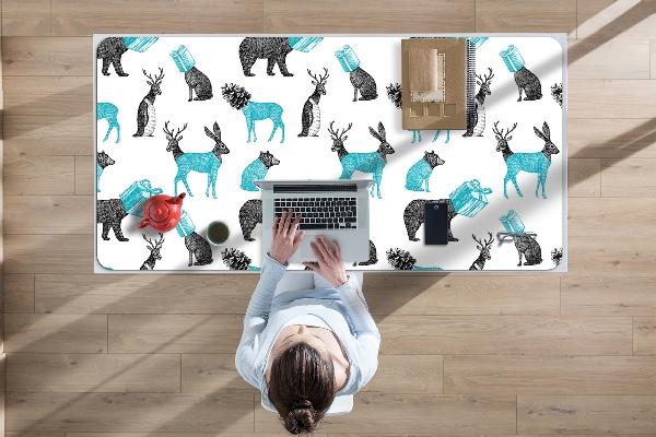 Large desk mat for children Animals