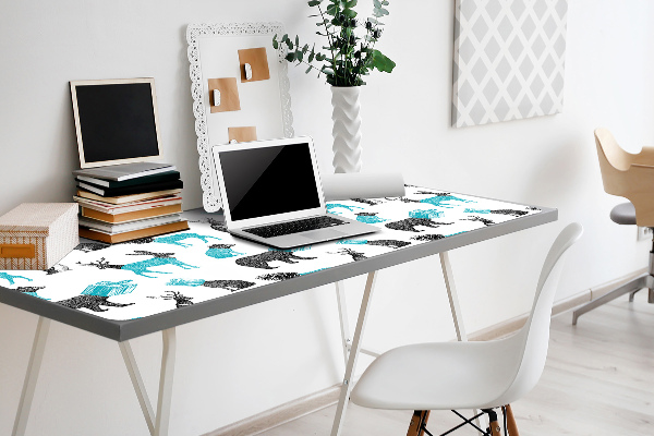Large desk mat for children Animals