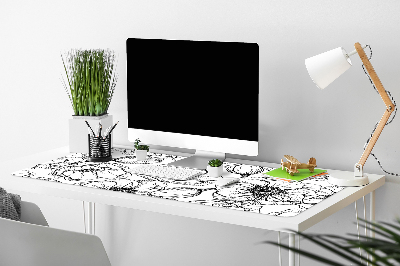 Full desk mat floral design