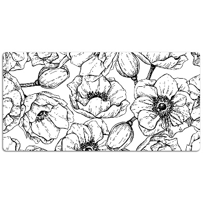 Full desk mat floral design