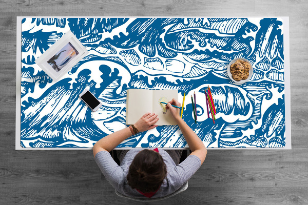 Large desk mat for children Storm