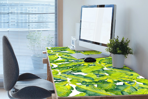 Desk pad watercolor leaves