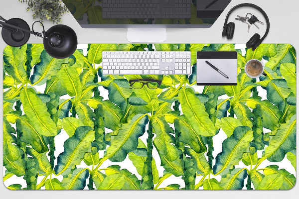 Desk pad watercolor leaves