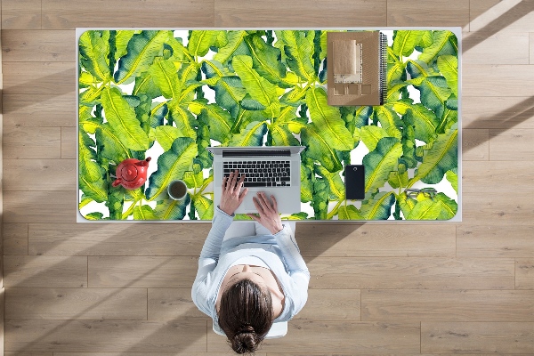 Desk pad watercolor leaves