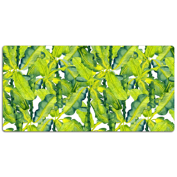 Desk pad watercolor leaves