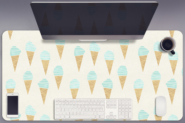 Large desk mat for children Ice cream