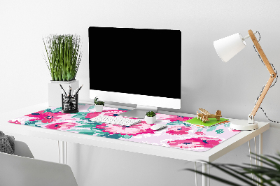 Large desk mat for children flowers