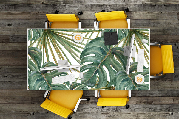Desk mat exotic plants