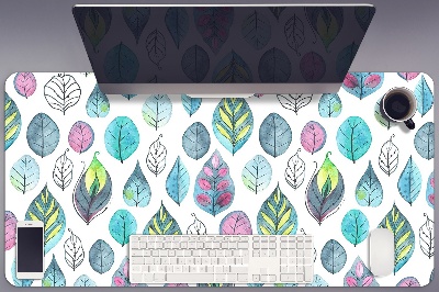 Desk mat cartoonish leaves