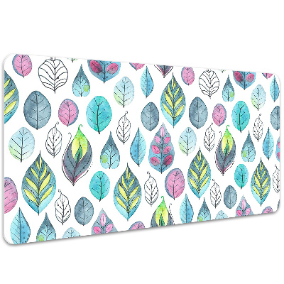 Desk mat cartoonish leaves