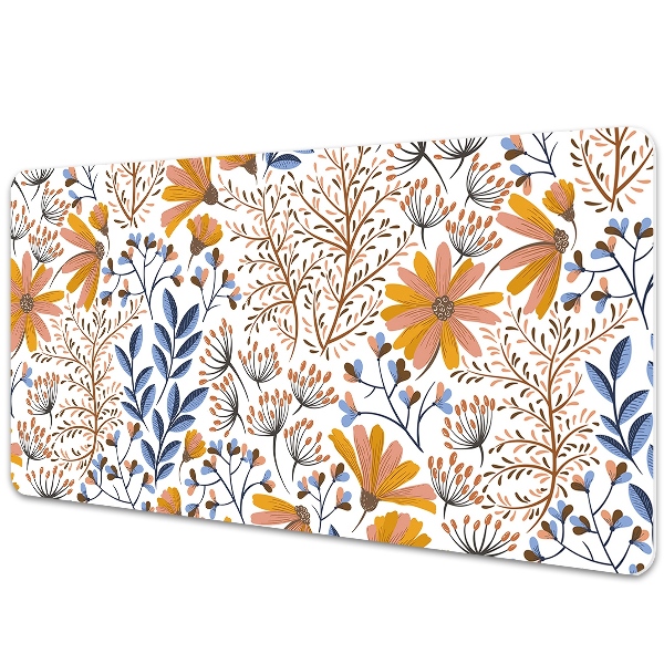 Desk pad painted flowers