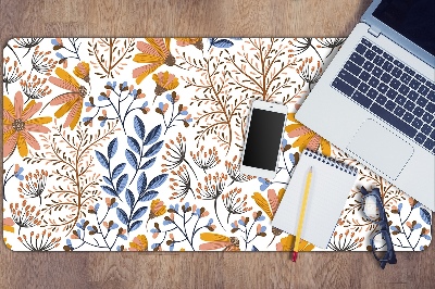 Desk pad painted flowers