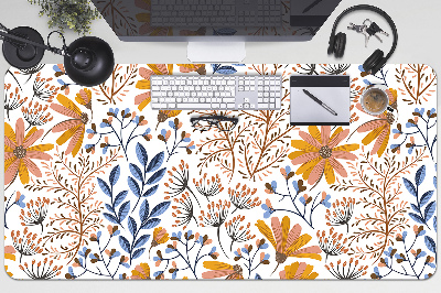 Desk pad painted flowers