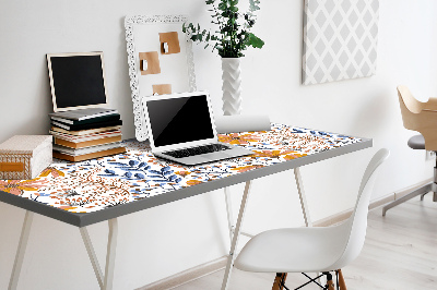 Desk pad painted flowers