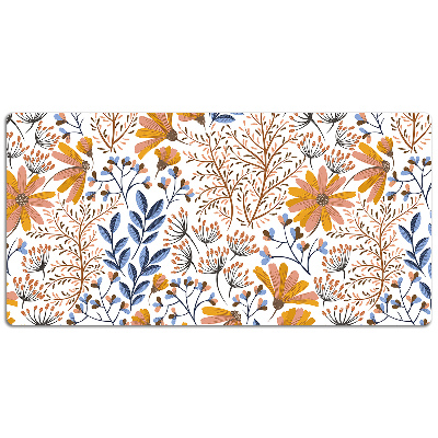 Desk pad painted flowers