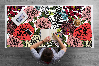 Desk pad Autumn Flowers