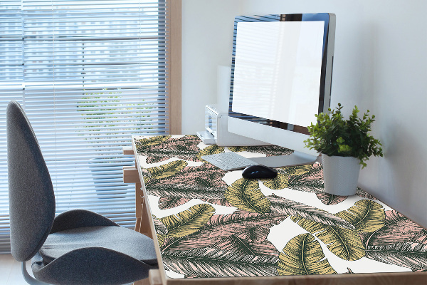 Desk pad banana leaves